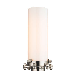 Atlas Fulton 12'' High 1-Light Sconce - Industrial Satin Nickel Design for Modern Hallways & Spaces WL11080-NK