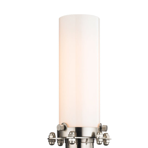 Atlas Fulton 12'' High 1-Light Sconce - Industrial Satin Nickel Design for Modern Hallways & Spaces WL11080-NK