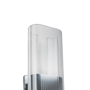 Atlas Gem 17'' High Integrated LED Sconce - Modern Elegance with Clear Acrylic Diffuser for Any Space Chrome WL11082-CH