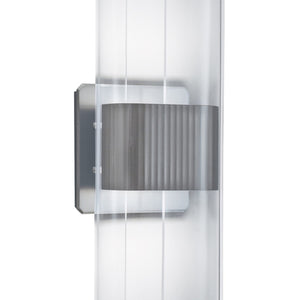 Atlas Gem 17'' High Integrated LED Sconce - Modern Elegance with Clear Acrylic Diffuser for Any Space Brushed Nickel WL11082-NK