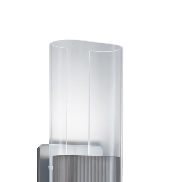 Atlas Gem 17'' High Integrated LED Sconce - Modern Elegance with Clear Acrylic Diffuser for Any Space Brushed Nickel WL11082-NK