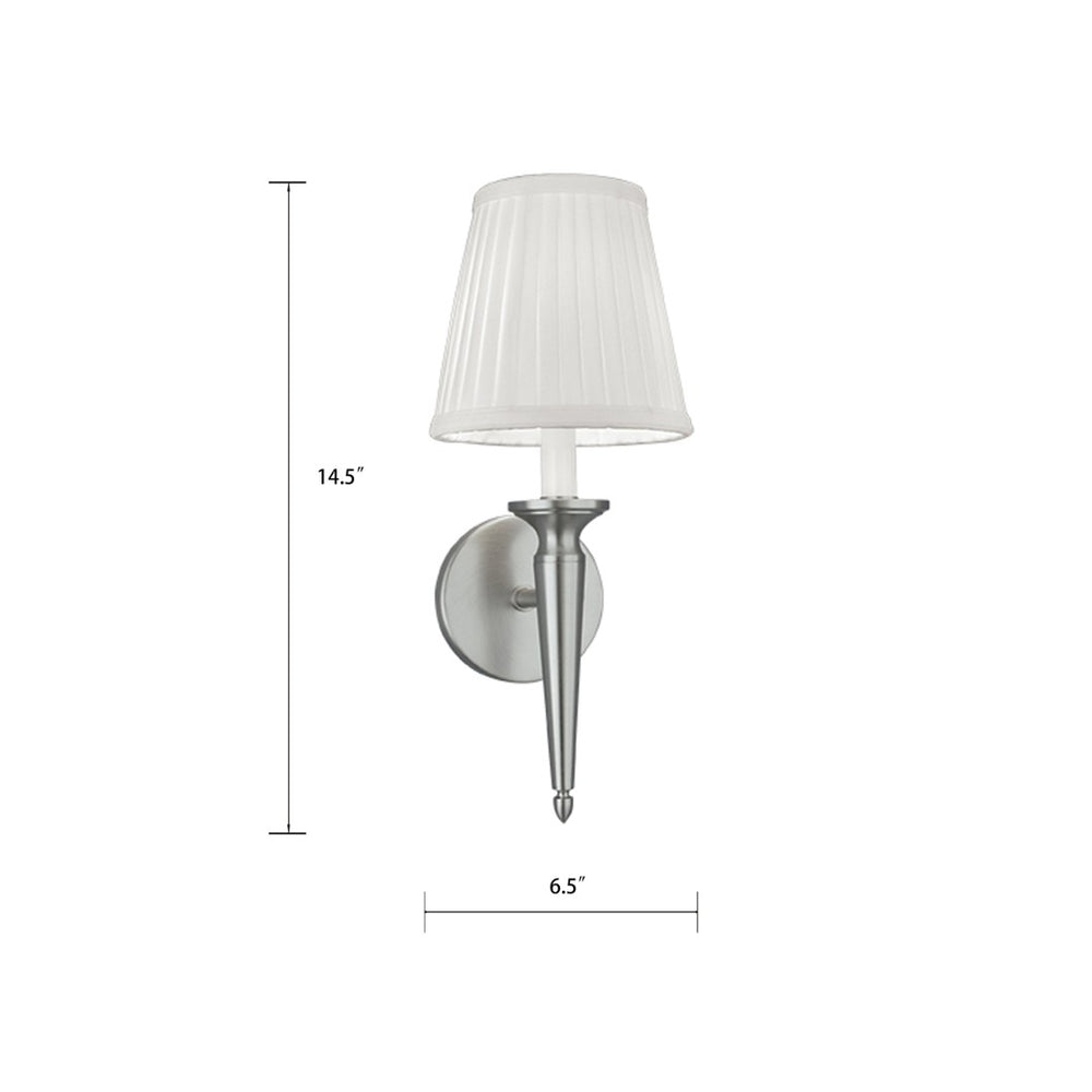 Atlas Georgetown 14.5'' High 1-Light Sconce - Elegant Brushed Nickel Design with Soft Ambient Illumination WL11084-NK1