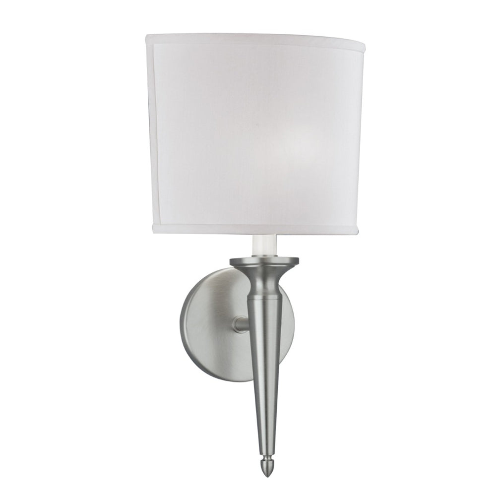 Atlas Georgetown 14.5" High 1-Light Sconce - Elegant Brushed Nickel Fixture for Contemporary Spaces WL11085-NK2