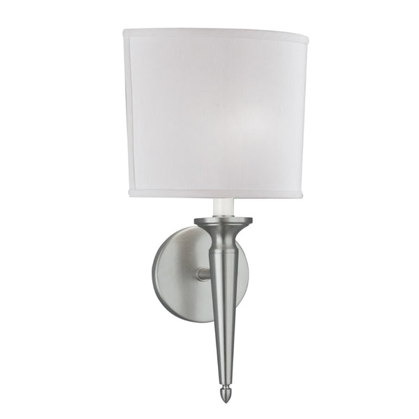 Atlas Georgetown 14.5" High 1-Light Sconce - Elegant Brushed Nickel Fixture for Contemporary Spaces WL11085-NK2