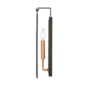 Atlas Gianni 17'' High 1-Light Wall Sconce - Sophisticated Design with Glass Shade for Modern Interiors Matte Black WL11086-BK