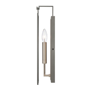Atlas Gianni 17'' High 1-Light Wall Sconce - Sophisticated Design with Glass Shade for Modern Interiors Dark Gray WL11086-NK