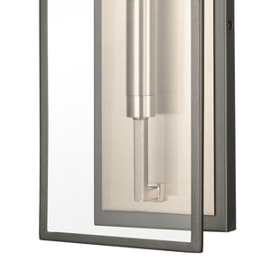 Atlas Gianni 17'' High 1-Light Wall Sconce - Sophisticated Design with Glass Shade for Modern Interiors Dark Gray WL11086-NK