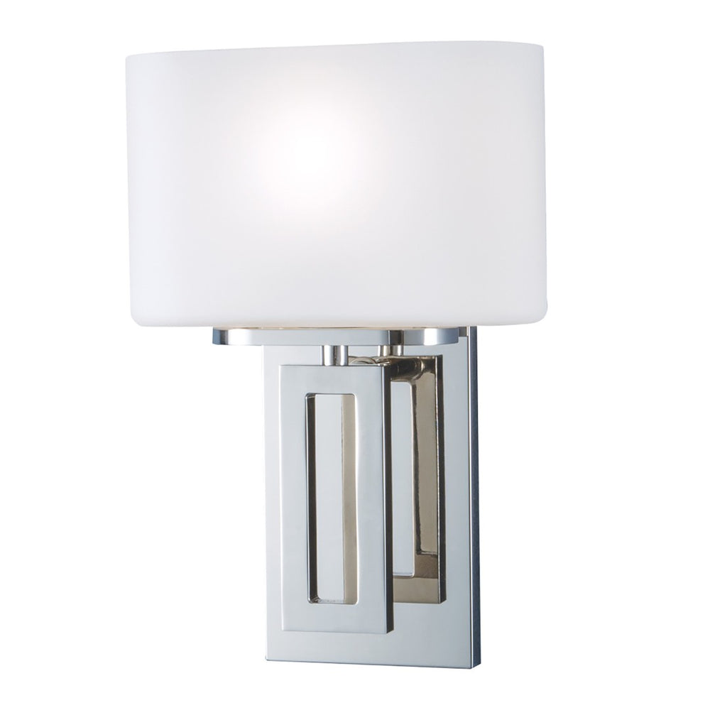 Atlas Hamilton 11.5" High 1-Light Wall Sconce - Polished Nickel Finish for Modern Indoor Elegance WL11087-NK