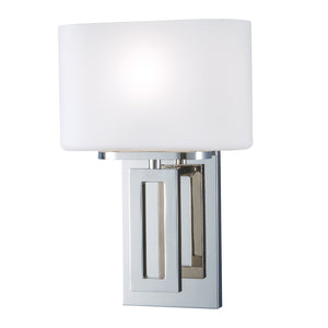 Atlas Hamilton 11.5" High 1-Light Wall Sconce - Polished Nickel Finish for Modern Indoor Elegance WL11087-NK