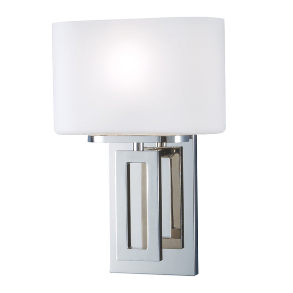 Atlas Hamilton 11.5" High 1-Light Wall Sconce - Polished Nickel Finish for Modern Indoor Elegance WL11087-NK