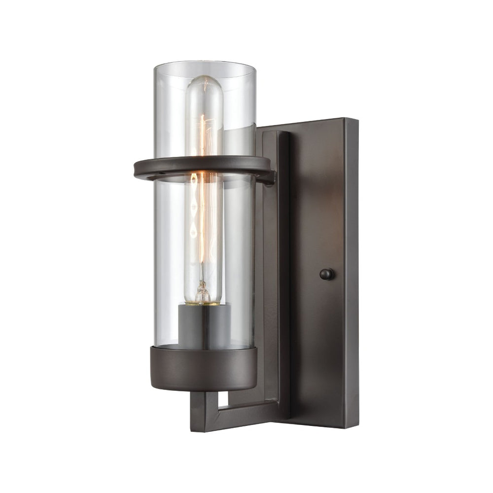 Atlas Holbrook 10'' High 1-Light Wall Sconce – Elegant Oil Rubbed Bronze Fixture for Stylish Illumination WL11088-BZ