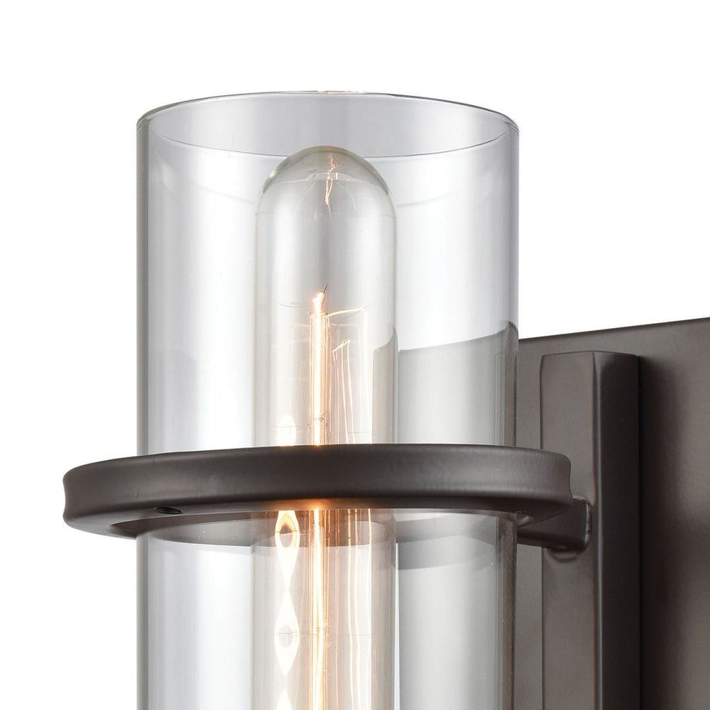 Atlas Holbrook 10'' High 1-Light Wall Sconce – Elegant Oil Rubbed Bronze Fixture for Stylish Illumination WL11088-BZ
