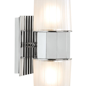 Atlas Icycle 2-Light Sconce - Modern Chrome Fixture with Ombre Glass Shades for Contemporary Spaces WL11092-CH