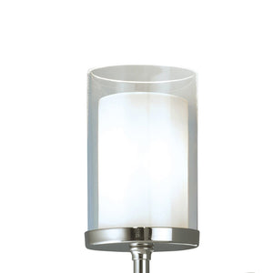 Atlas Kimberly Elegant 16.75" High 1-Light Chrome Sconce - Dual-Layered Glass for Modern Sophistication WL11098-CH