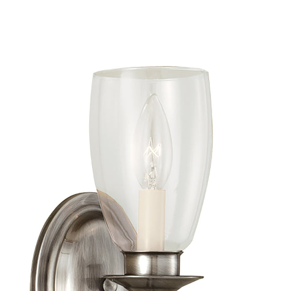 Atlas Legacy 11.5" High 1-Light Sconce in Elegant Pewter Finish - Classic Design for Timeless Spaces WL11101-SV