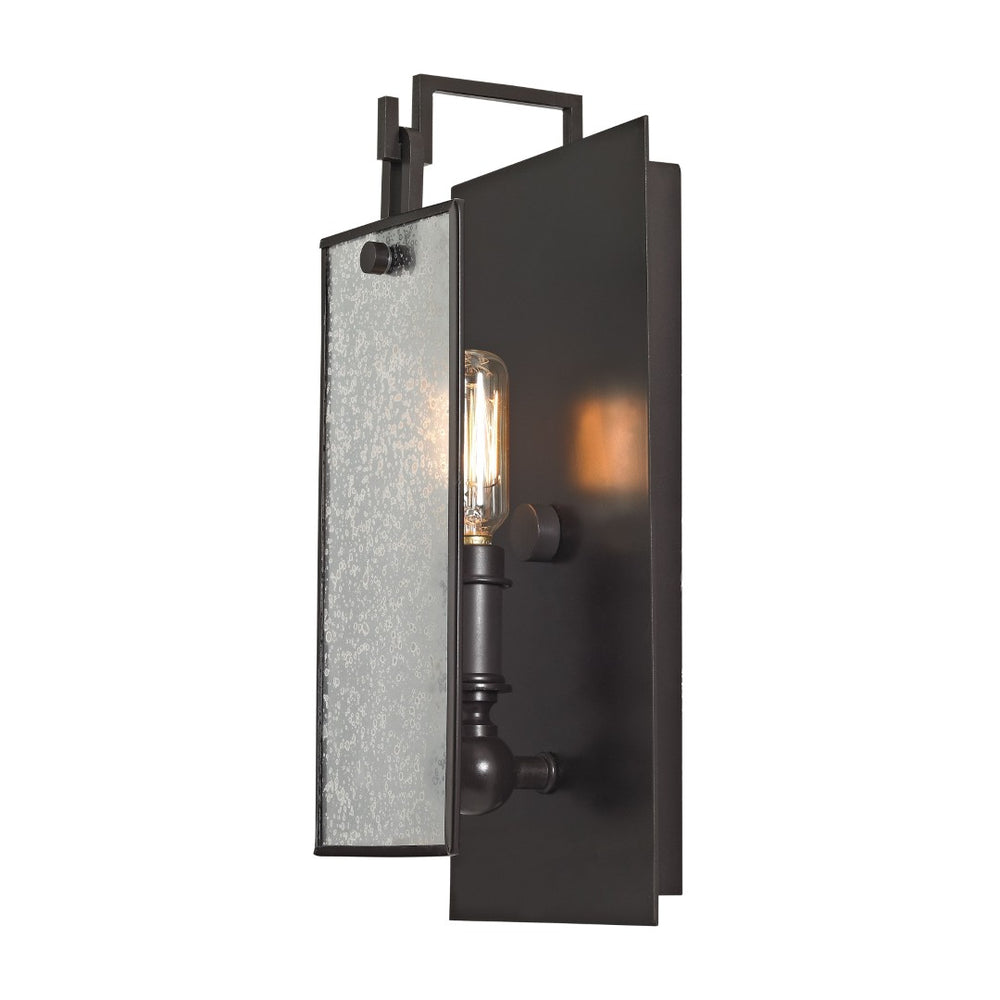 Atlas Lindhurst 1-Light Sconce - Elegant Oil Rubbed Bronze Fixture with Mercury Glass for Timeless Charm WL11102-BZ