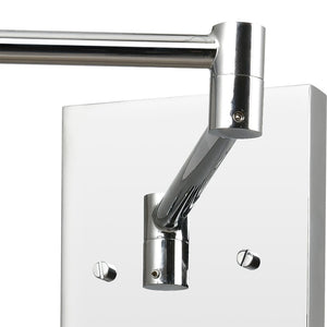 Atlas Luca 9" High 1-Light Sconce - Midcentury Modern Design with Adjustable Shade for Versatile Lighting Polished Chrome WL11104-CH