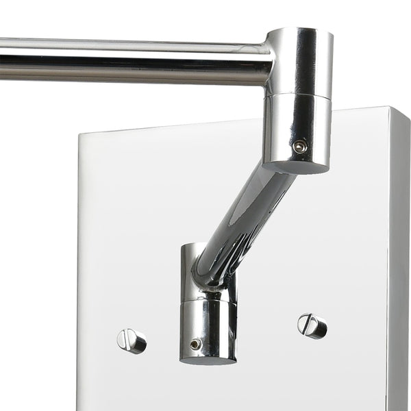 Atlas Luca 9" High 1-Light Sconce - Midcentury Modern Design with Adjustable Shade for Versatile Lighting Polished Chrome WL11104-CH