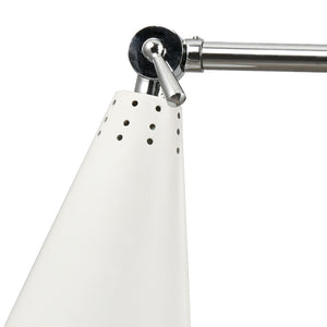 Atlas Luca 9" High 1-Light Sconce - Midcentury Modern Design with Adjustable Shade for Versatile Lighting Polished Chrome WL11104-CH