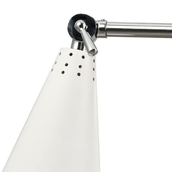 Atlas Luca 9" High 1-Light Sconce - Midcentury Modern Design with Adjustable Shade for Versatile Lighting Polished Chrome WL11104-CH