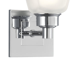 Atlas Matthew 1-Light Wall Sconce – Polished Chrome with Squared Glass Shade for Elegant Ambiance WL11107-CH