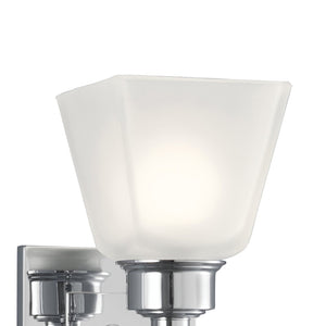 Atlas Matthew 1-Light Wall Sconce – Polished Chrome with Squared Glass Shade for Elegant Ambiance WL11107-CH
