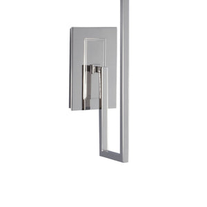 Atlas Maya 19.25'' High Polished Nickel Wall Sconce - Elegant Fabric Shade for Versatile Home Lighting WL11108-NK