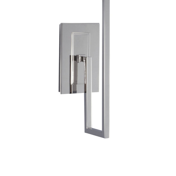 Atlas Maya 19.25'' High Polished Nickel Wall Sconce - Elegant Fabric Shade for Versatile Home Lighting WL11108-NK
