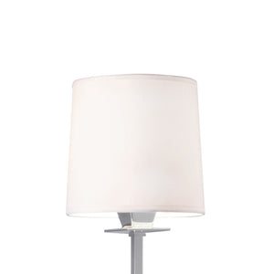 Atlas Maya 19.25'' High Polished Nickel Wall Sconce - Elegant Fabric Shade for Versatile Home Lighting WL11108-NK