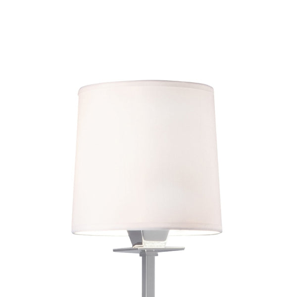 Atlas Maya 19.25'' High Polished Nickel Wall Sconce - Elegant Fabric Shade for Versatile Home Lighting WL11108-NK