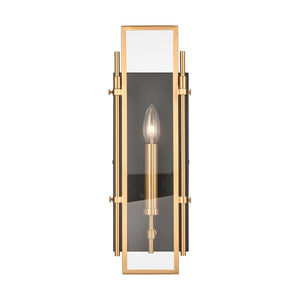Atlas Mechanist 17'' High Industrial-Style 1-Light Sconce for Modern Elegance and Practical Illumination Matte Black WL11109-GD