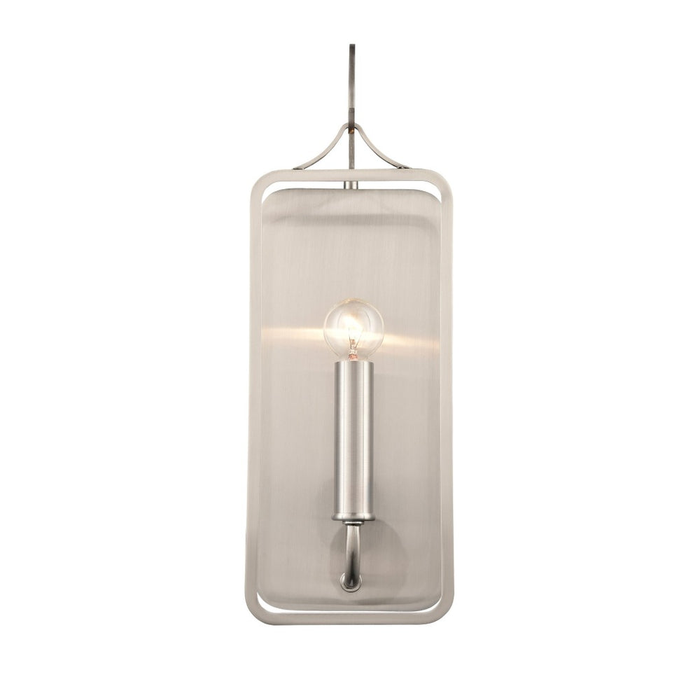 Atlas Merge 15" High 1-Light Sconce - Mid-Century Modern Design for Elegant Ambient Illumination Satin Nickel WL11110-CH
