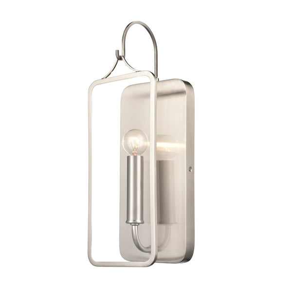 Atlas Merge 15" High 1-Light Sconce - Mid-Century Modern Design for Elegant Ambient Illumination Satin Nickel WL11110-CH