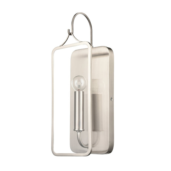 Atlas Merge 15" High 1-Light Sconce - Mid-Century Modern Design for Elegant Ambient Illumination Satin Nickel WL11110-CH
