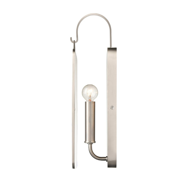 Atlas Merge 15" High 1-Light Sconce - Mid-Century Modern Design for Elegant Ambient Illumination Satin Nickel WL11110-CH