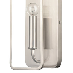 Atlas Merge 15" High 1-Light Sconce - Mid-Century Modern Design for Elegant Ambient Illumination Satin Nickel WL11110-CH