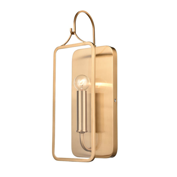 Atlas Merge 15" High 1-Light Sconce - Mid-Century Modern Design for Elegant Ambient Illumination Satin Brass WL11110-GD