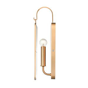 Atlas Merge 15" High 1-Light Sconce - Mid-Century Modern Design for Elegant Ambient Illumination Satin Brass WL11110-GD