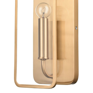 Atlas Merge 15" High 1-Light Sconce - Mid-Century Modern Design for Elegant Ambient Illumination Satin Brass WL11110-GD