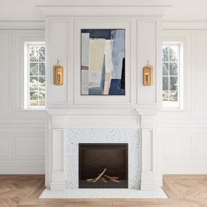 Atlas Merge 15" High 1-Light Sconce - Mid-Century Modern Design for Elegant Ambient Illumination Satin Brass WL11110-GD