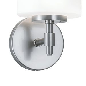 Atlas Moderne 1-Light Sconce in Brushed Nickel with Oval Glass Shade - Perfect for Modern & Transitional Spaces WL11114-NK