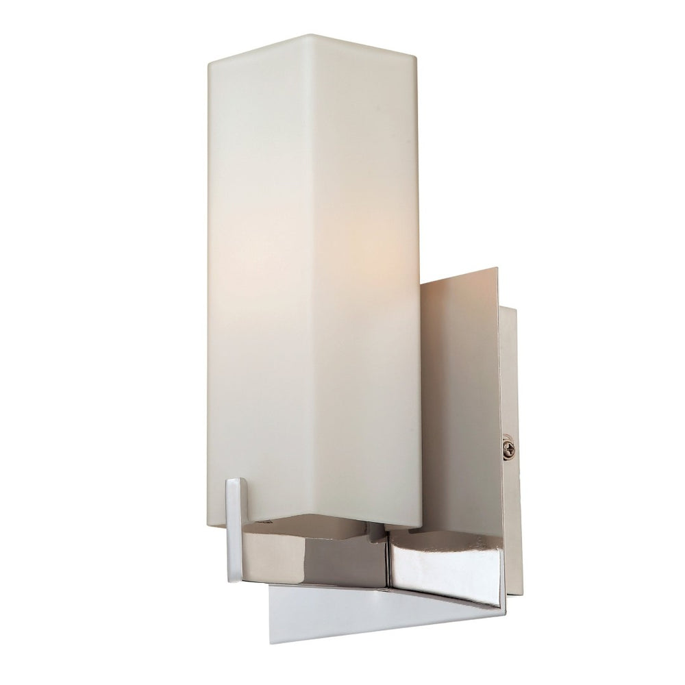 Atlas Moderno 8.3'' Sleek 1-Light Wall Sconce for Contemporary Spaces - Ideal for Bathrooms & Hallways Satin Nickel WL11115-NK