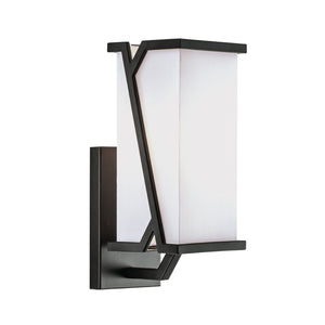Atlas Moiselle 12'' High 1-Light Matte Black Wall Sconce - Modern Geometry for Chic Home Accents WL11116-BK