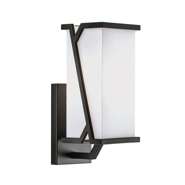Atlas Moiselle 12'' High 1-Light Matte Black Wall Sconce - Modern Geometry for Chic Home Accents WL11116-BK
