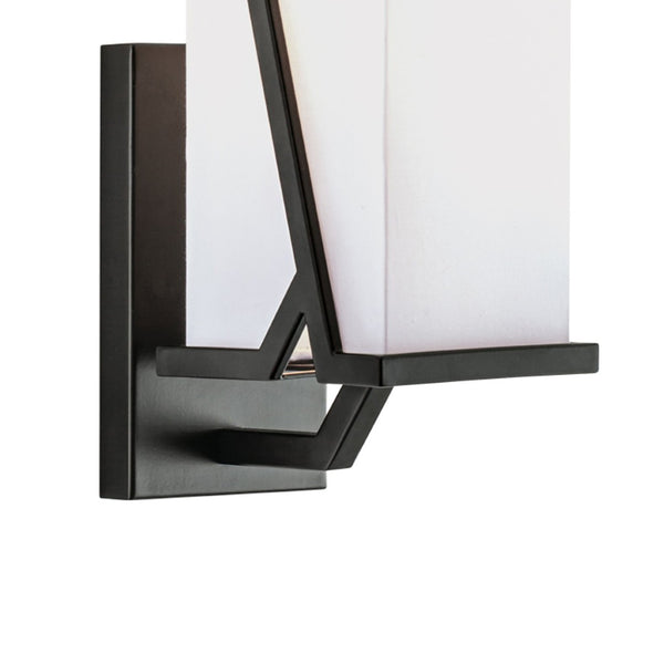 Atlas Moiselle 12'' High 1-Light Matte Black Wall Sconce - Modern Geometry for Chic Home Accents WL11116-BK