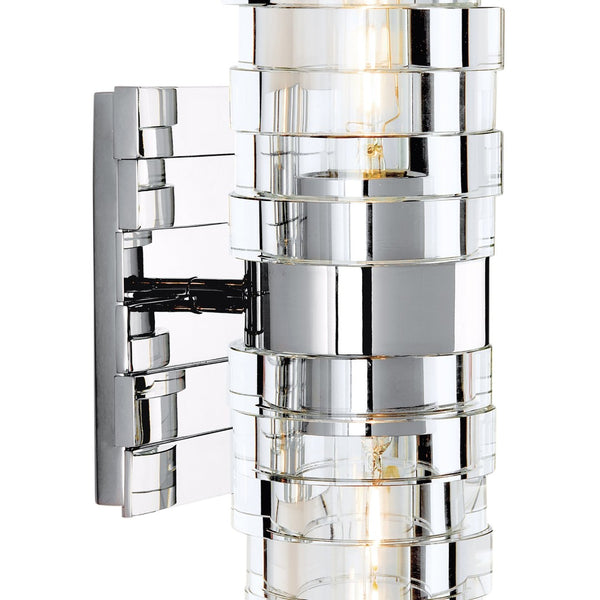 Atlas Murano 13.5'' High 2-Light Sconce - Modern Glass Design for Stylish Indoor Illumination & Ambiance Chrome WL11118-CH