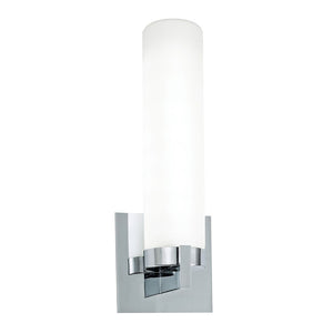 Atlas Newport 13.25'' High 1-Light Wall Sconce - Modern Chrome & Clear Glass for Elegant Illumination WL11120-CH