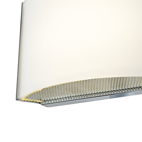 Atlas Pandora Modern 4'' High 1-Light Sconce in Polished Chrome with Opal Glass Shade for Elegant Lighting WL11123-CH