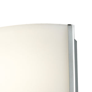 Atlas Pandora Modern 4'' High 1-Light Sconce in Polished Chrome with Opal Glass Shade for Elegant Lighting WL11123-CH
