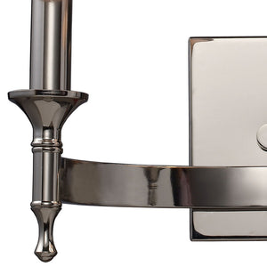 Atlas Pembroke 12" High 2-Light Sconce - Modern Sculptural Design for Soft Ambient Illumination Indoors Polished Nickel WL11124-NK